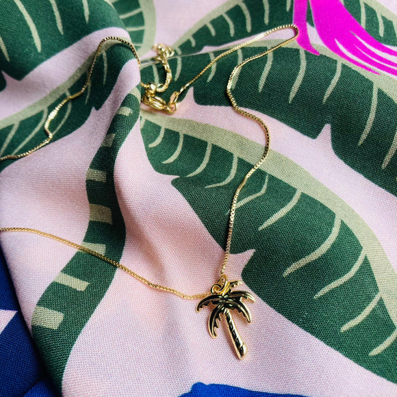 Collar Palmera Dorado