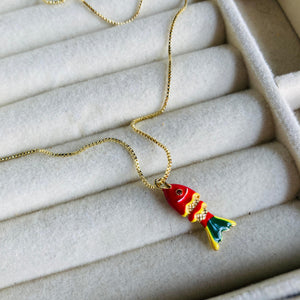 Collar Pez Koi #1 Rojo