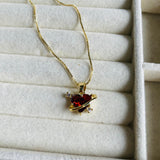 Collar Corazon Carmesi