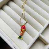 Collar Pez Koi #3 Rojo