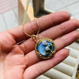 Collar Medalla Flor