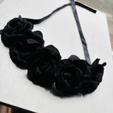 Tiara Flores Negra
