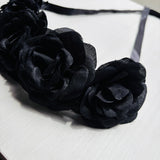 Tiara Flores Negra