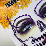 Gema calavera purpura