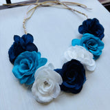 Tiara Primavera Blanco/Celeste/Azul