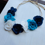 Tiara Primavera Blanco/Celeste/Azul