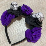 Diadema Catrina Purpura Calavera