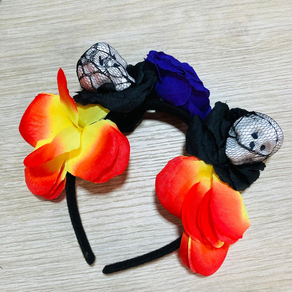 Diadema Catrina Salmon Calavera