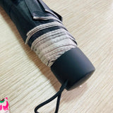 sombrilla anti-brisa manual negra mini