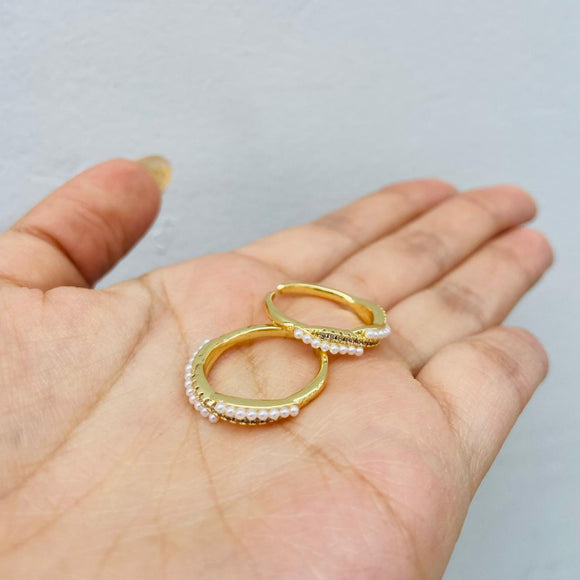Anillo Ola de Perlas