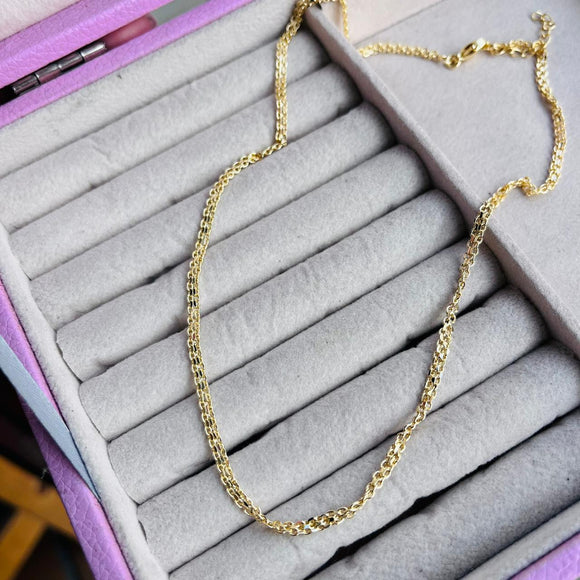 Cadena Eslabon Corto Doble