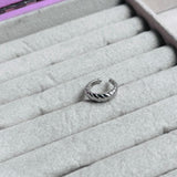 Earcuff ola plateado