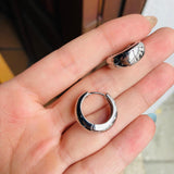 Candongas Pum pum plateada #2