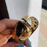 Brazalete oval dorado