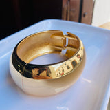 Brazalete oval dorado