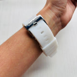 Reloj Swatch Blanco/Celeste