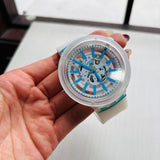 Reloj Swatch Blanco/Celeste
