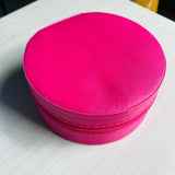 Joyero redondo Fucsia