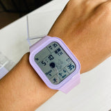 Reloj Digital Lila Astronauta