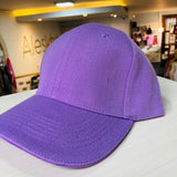 Gorra lila acrilica con hebilla