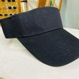 Visera acrilica con velcro negra