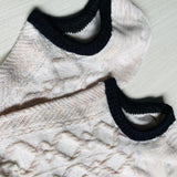 Calcetines Trenzado Crema