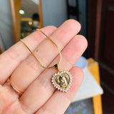 Collar Virgen Corazon