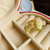 Anillo Flor Giratorio