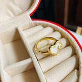 Anillo Corazon Blanco