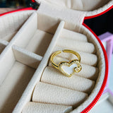 Anillo Corazon Blanco
