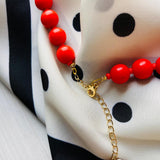 Collar Vilma Glam Rojo