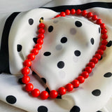 Collar Vilma Glam Rojo