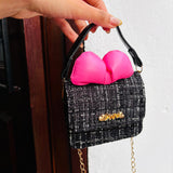 Mini bolso love negro