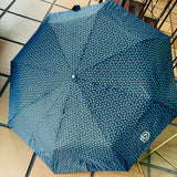 Sombrilla automática corazones azules