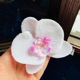 Pinza Orquidea Rosa pastel