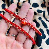 Pulsera x2 corazon Rojo