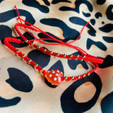 Pulsera x2 corazon Rojo