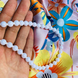Gargantilla lisa blanca