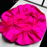 gorro satin clasic Fucsia