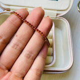 Pulsera Roja Muranos Dorada