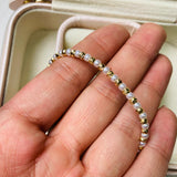 Pulsera Perla Balines Dorados #1