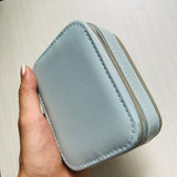 Joyero mini doble azul