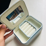 Joyero mini doble azul