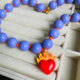 Collar Fuego Ardiente Lila