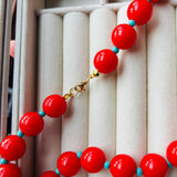 Collar corazon valiente Rojo