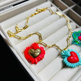 Collar Corazones Universo