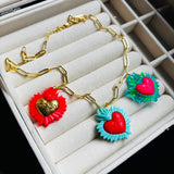 Collar Corazones Universo