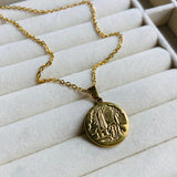 Collar Virgen de Fatima y Espíritu Santo