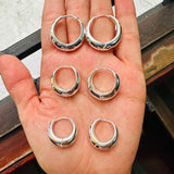Set candongas x3 Luna Plateadas