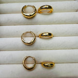 Set candongas x3 Adhara Doradas